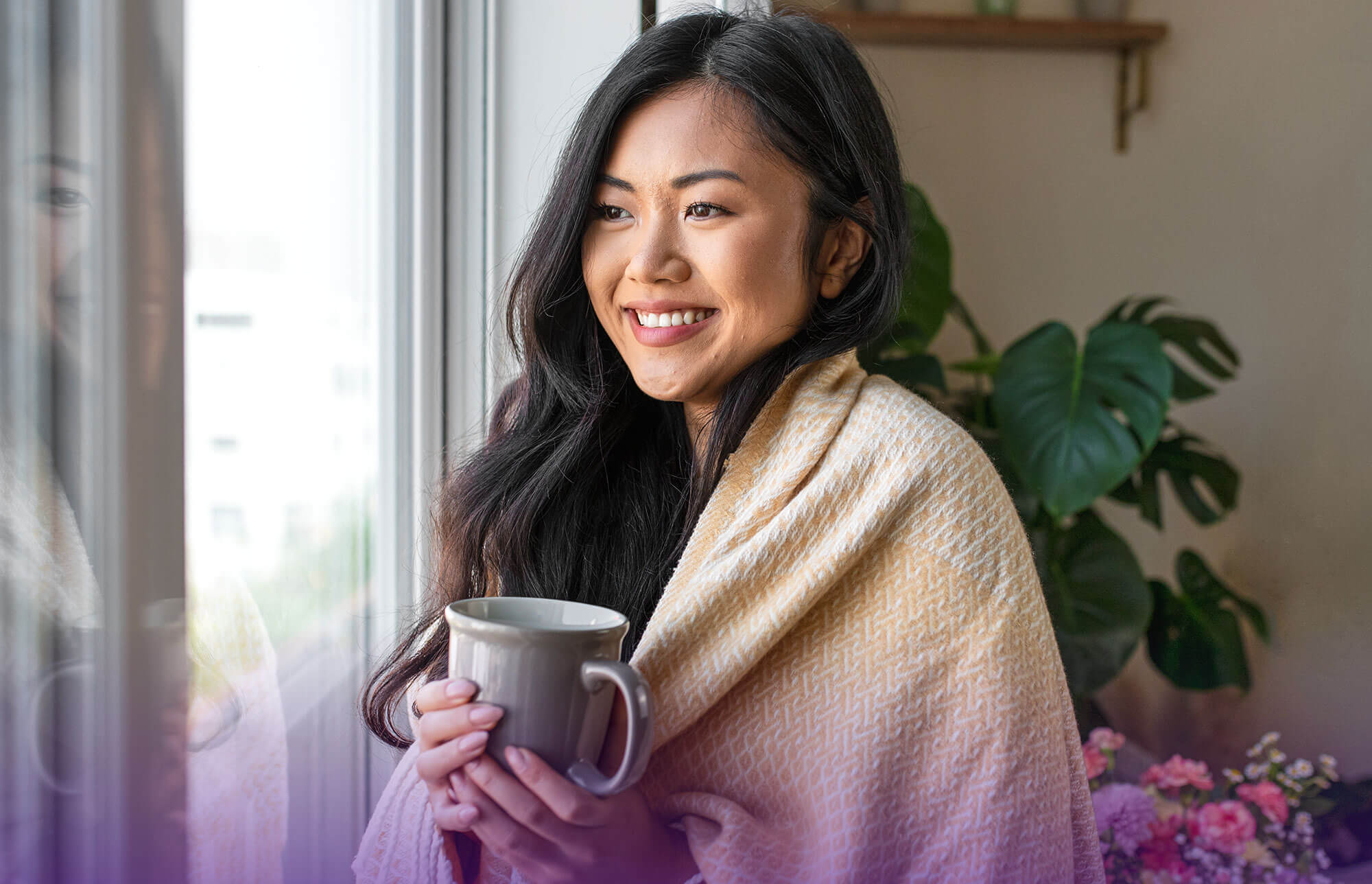 Women cozy thinking blog image